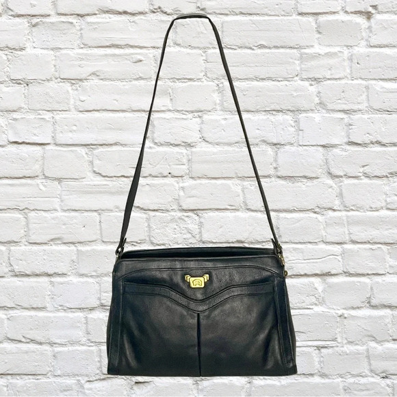 Etienne Aigner Navy Blue Shoulder Bag - Picture 2 of 5